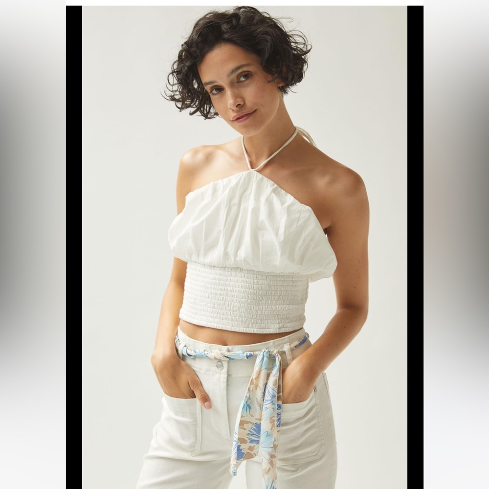 Maeve by Anthropologie Woven Halter Top